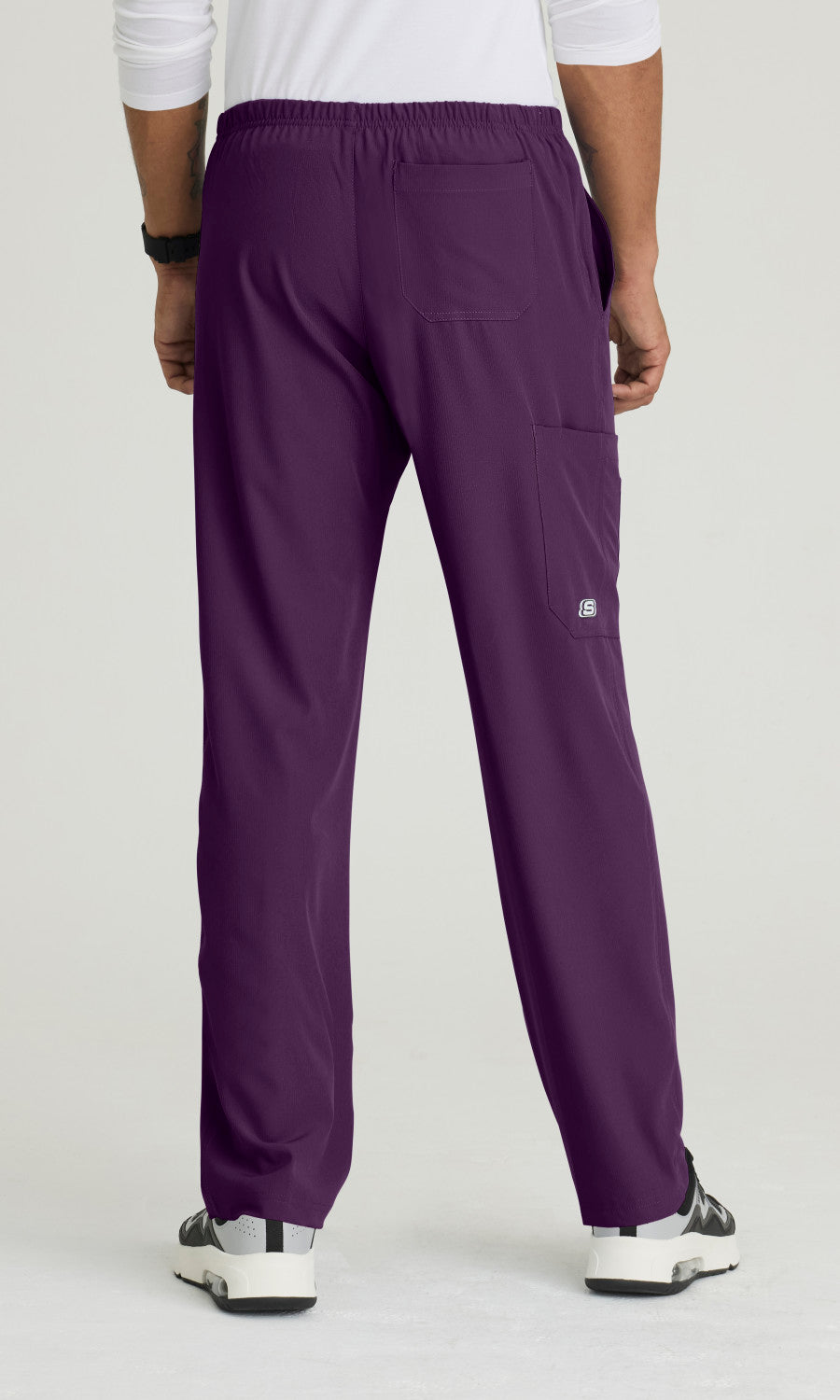 Skechers SK0215 Structure Scrub Pants Eggplant
