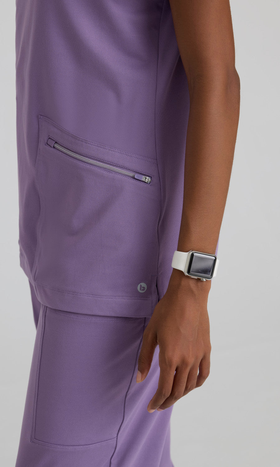 Barco One Performance Knits BOT209 Victory Knit Scrub Top Dusty Lavender