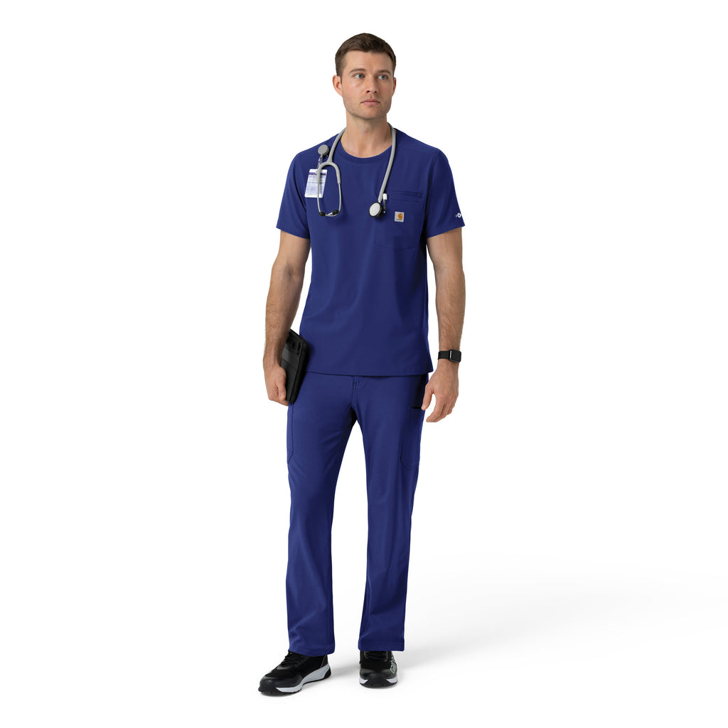 Force Cross-Flex C16510 Men's Crew Neck Scrub Top Galaxy Blue