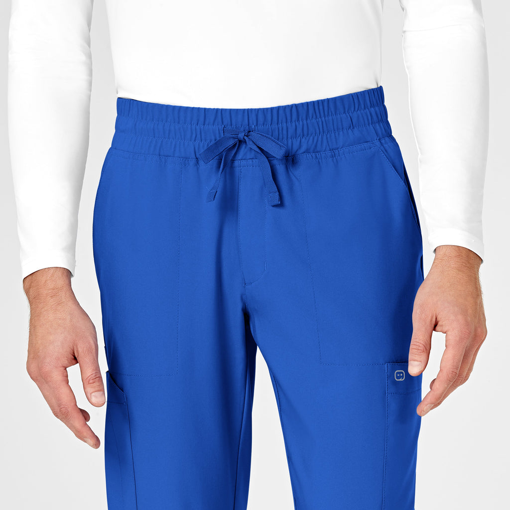 W123 5655 Men's Cargo Jogger Scrub Pants Royal