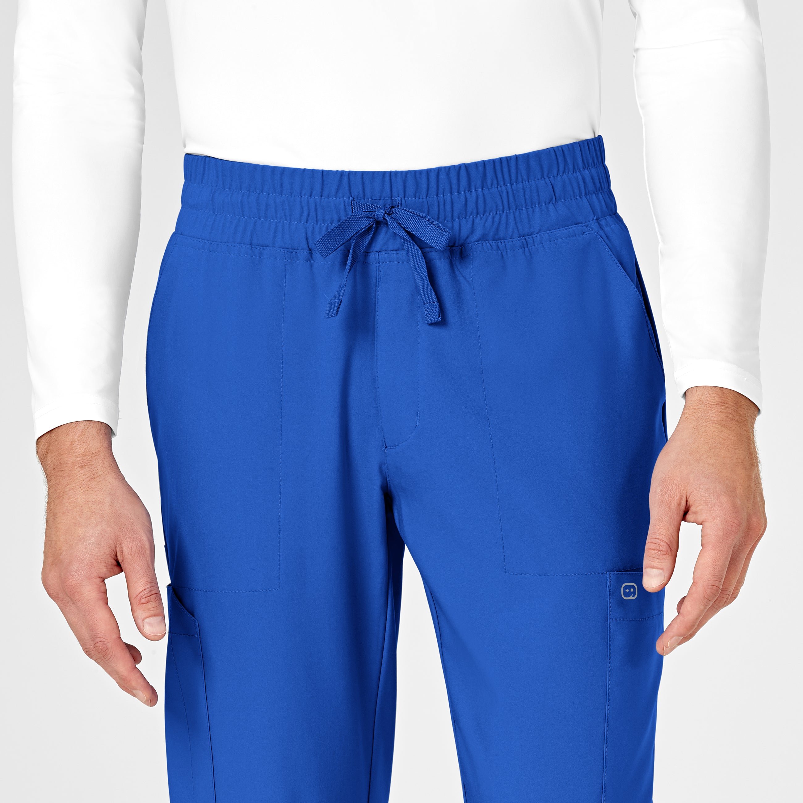 W123 5655 Men's Cargo Jogger Scrub Pants Royal