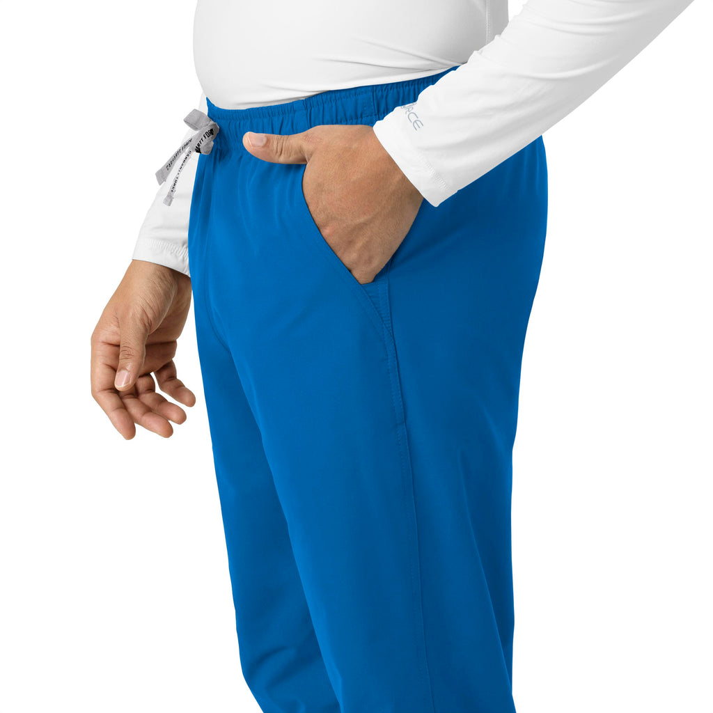 Force Essentials C55013 Unisex Elastic Waist Cargo Scrub Pants Royal