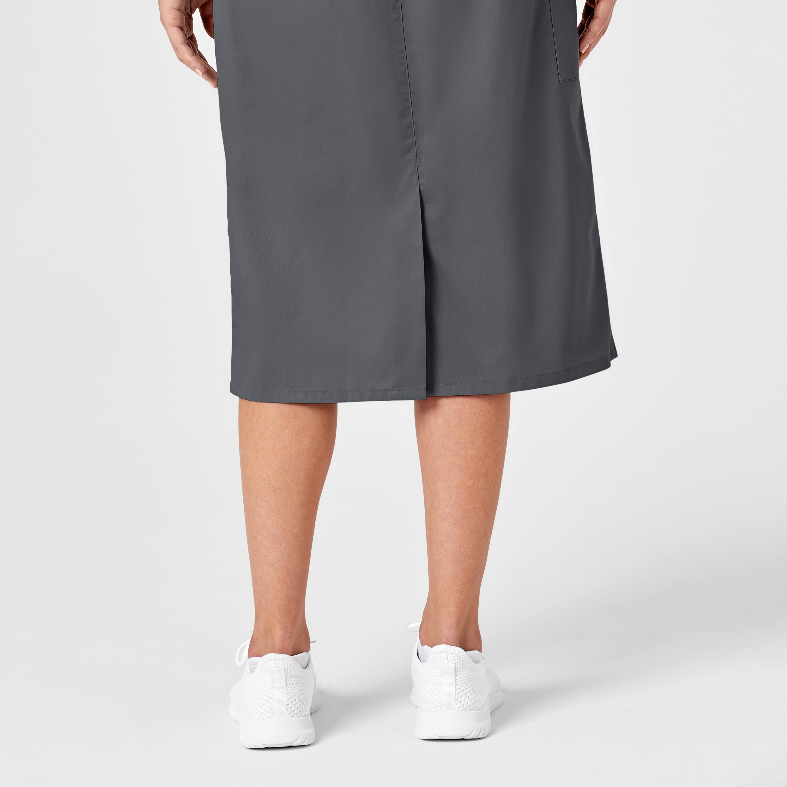 WonderWORK 701 Pull On Cargo Skirt Pewter