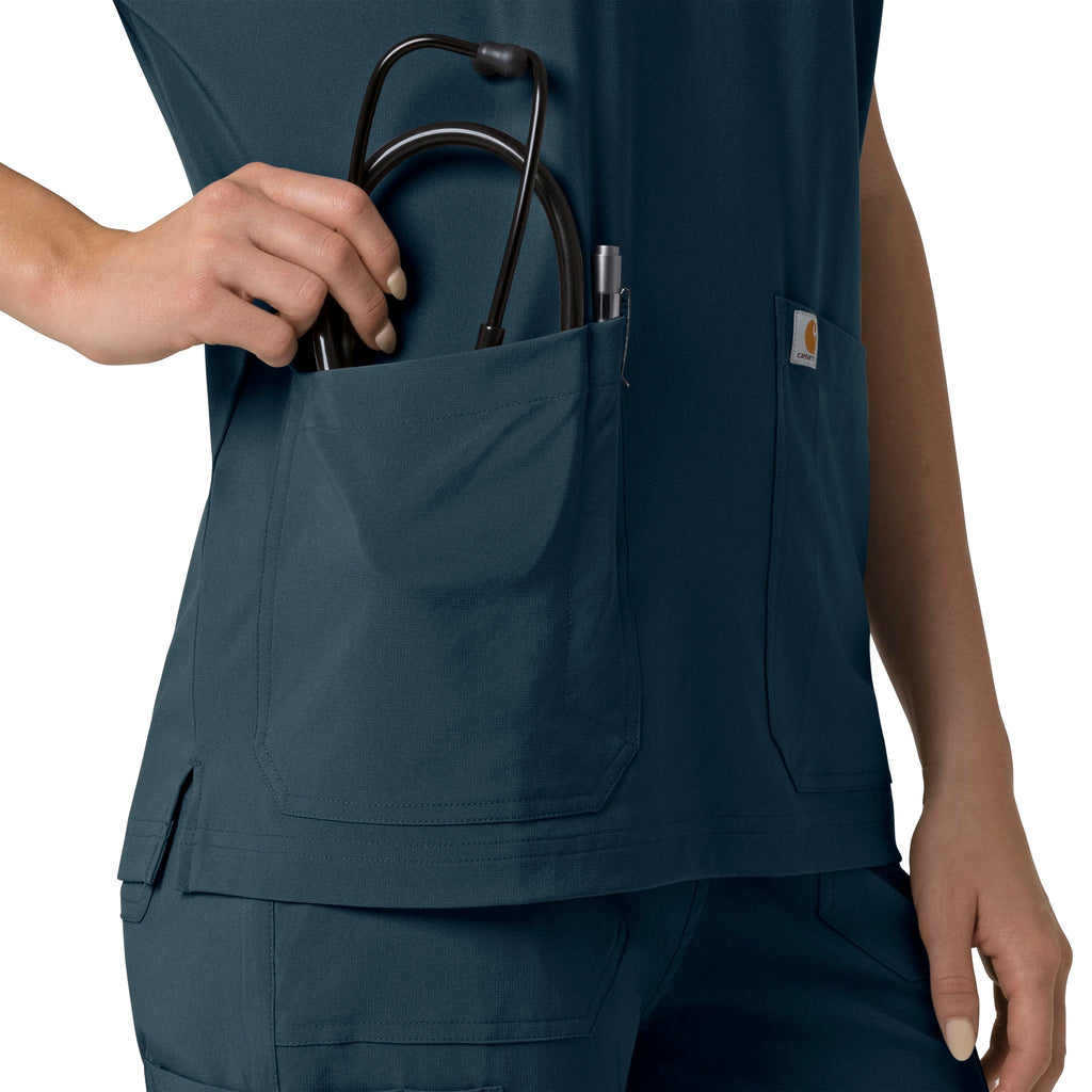 Force Cross-Flex C13110 Oversized V-Neck Scrub Top Navy