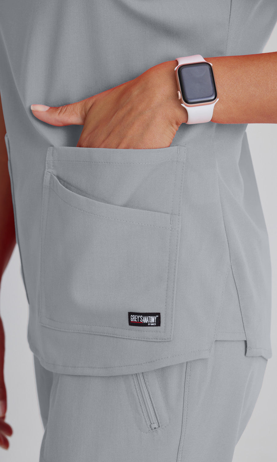 Grey's Anatomy Stretch GRST011 Emma Scrub Top Moonstruck