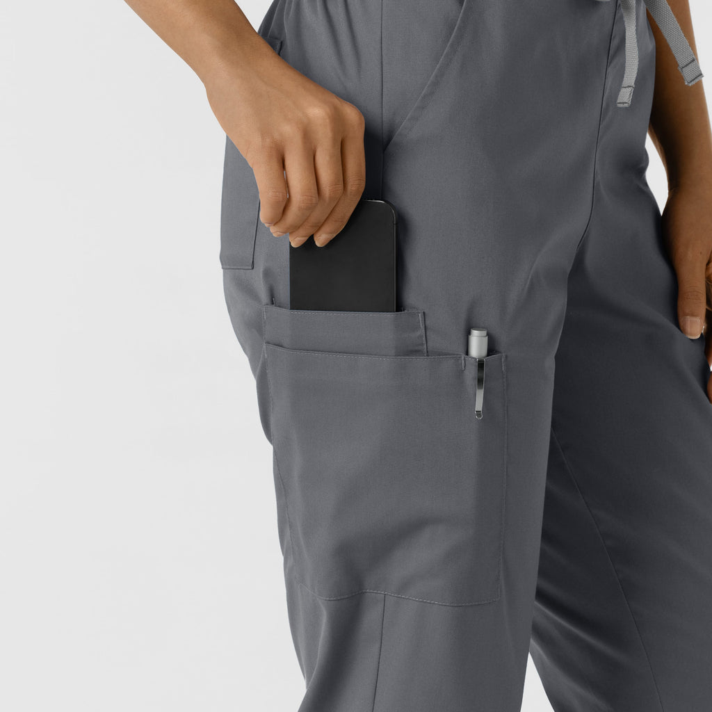 WonderWORK 506 Cargo Jogger Scrub Pants Pewter