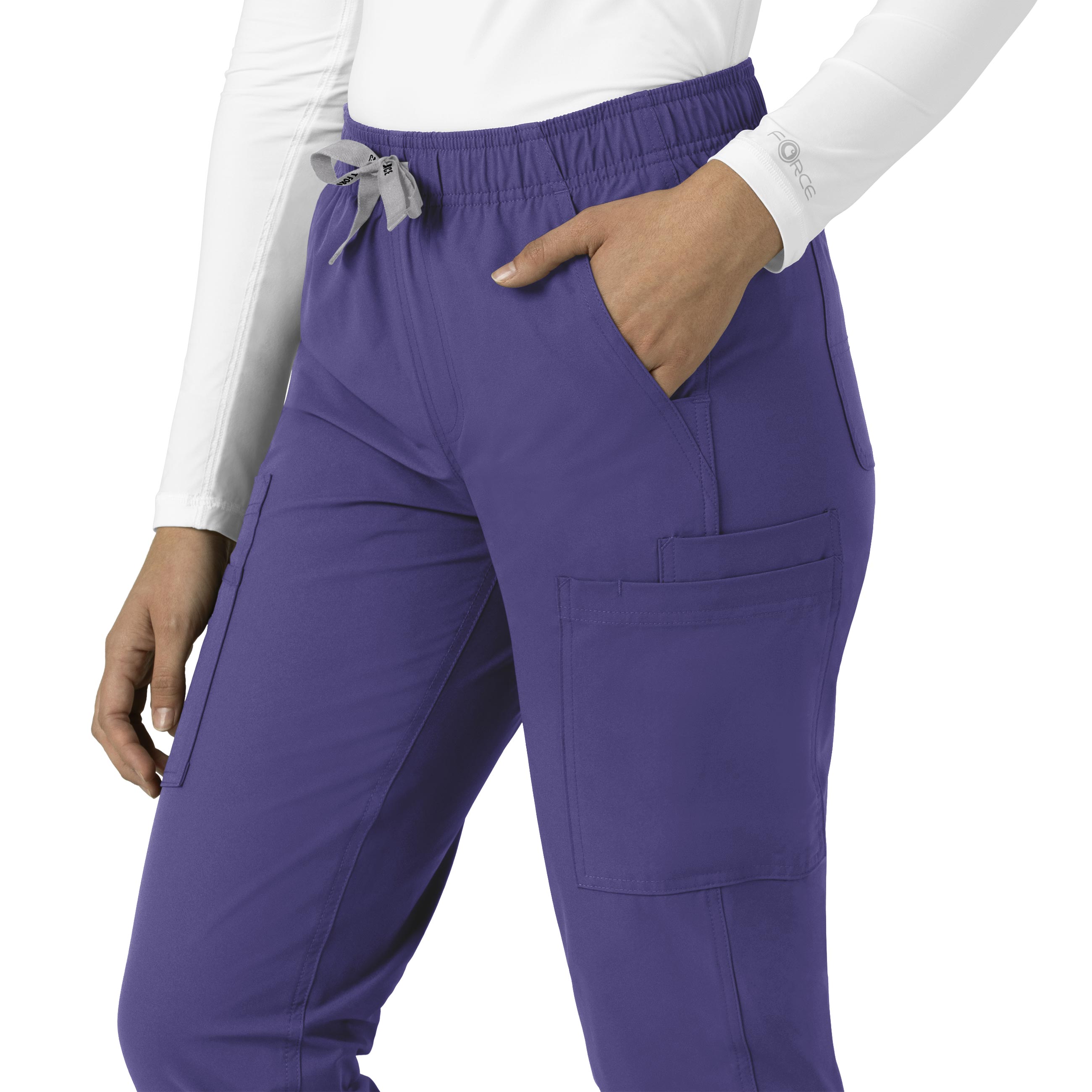 Force Essentials C51213 Straight Leg Scrub Pants Grape