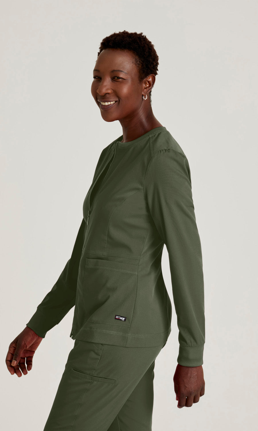 Grey's Anatomy Stretch GRSW017 Millie Jacket Olive