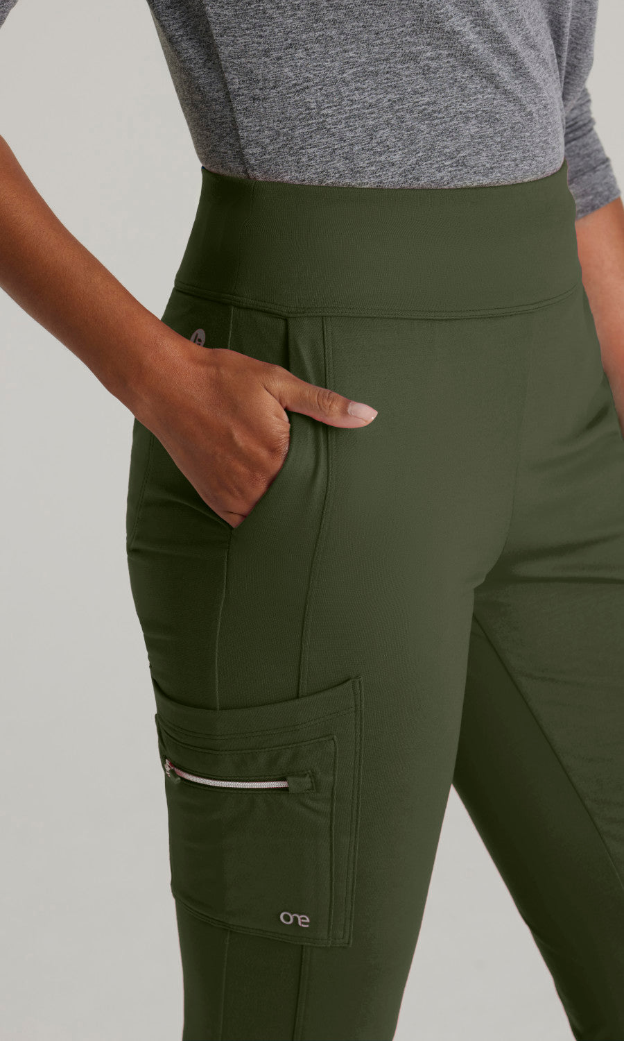 Barco One Performance Knits BOP645 Sprint Knit Scrub Pants Olive