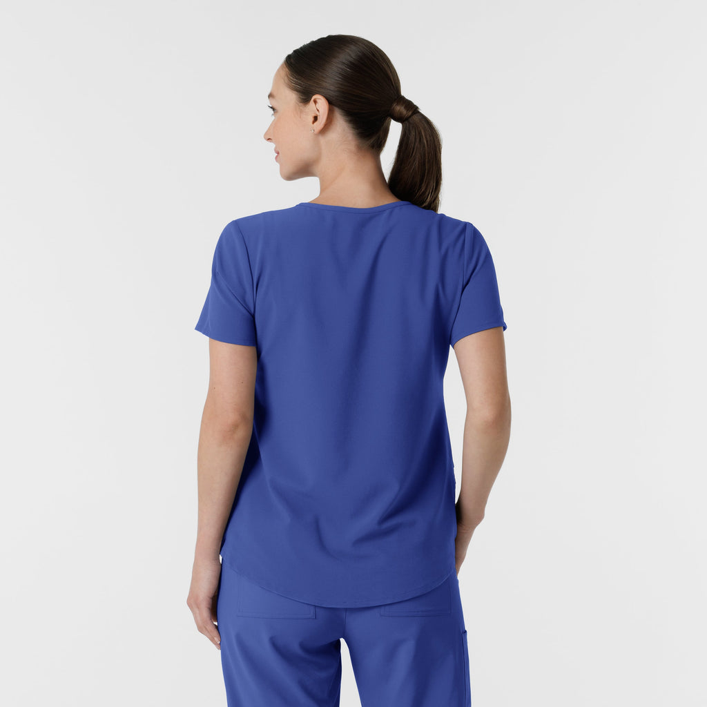 RENEW 6134 Women's V-Neck Scrub Top Galaxy Blue