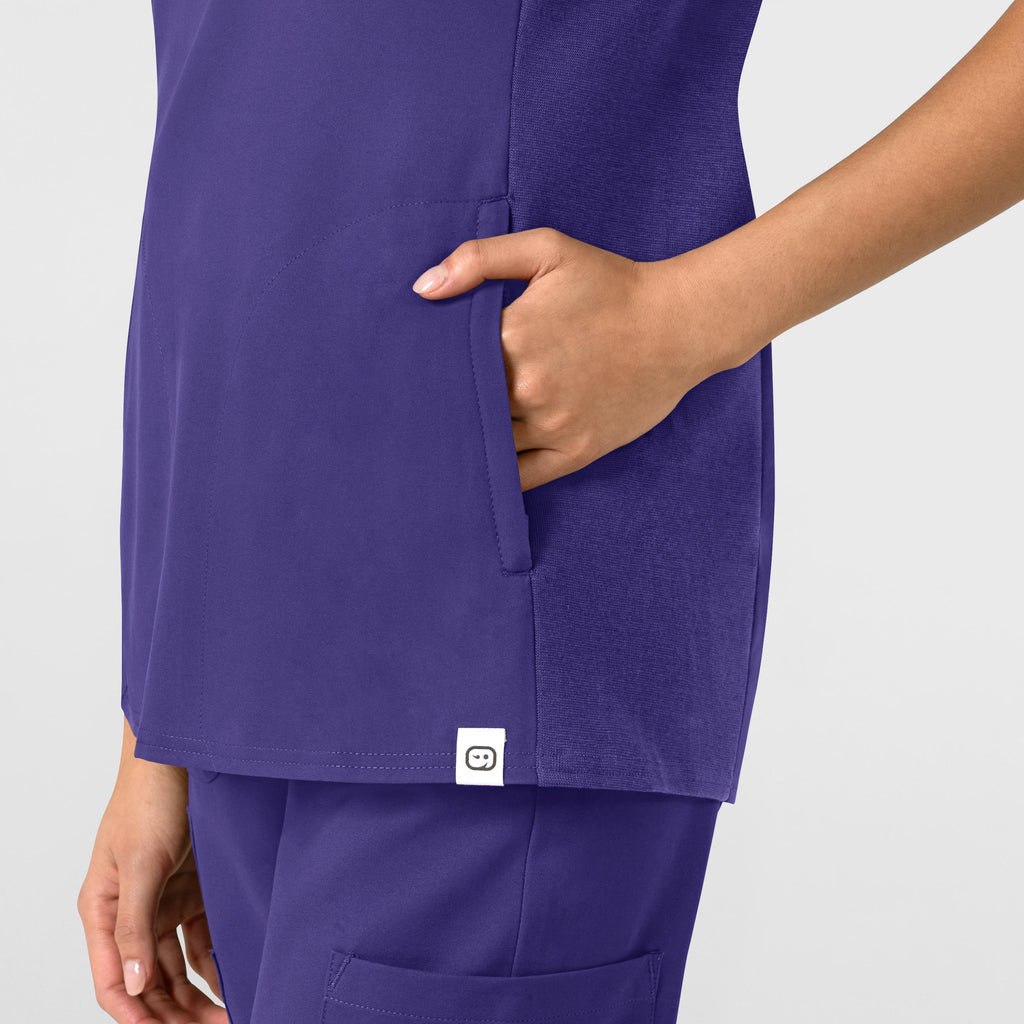 Thrive 6522 Flex-n-Reach V-Neck Scrub Top Grape