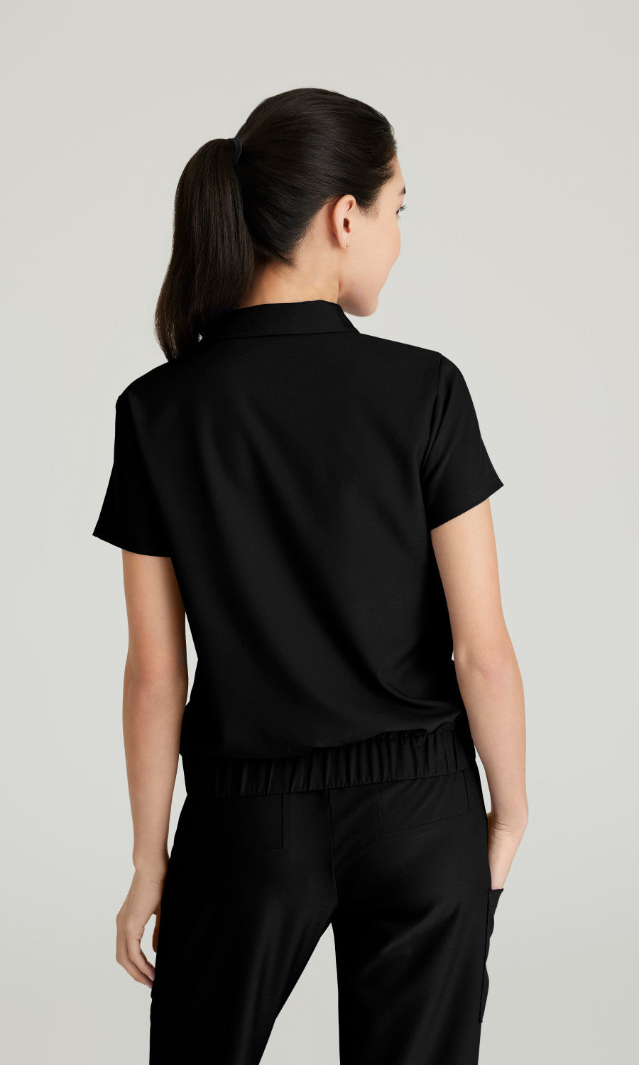 Grey's Anatomy Evolve GSST215 Perseverance Scrub Top Black