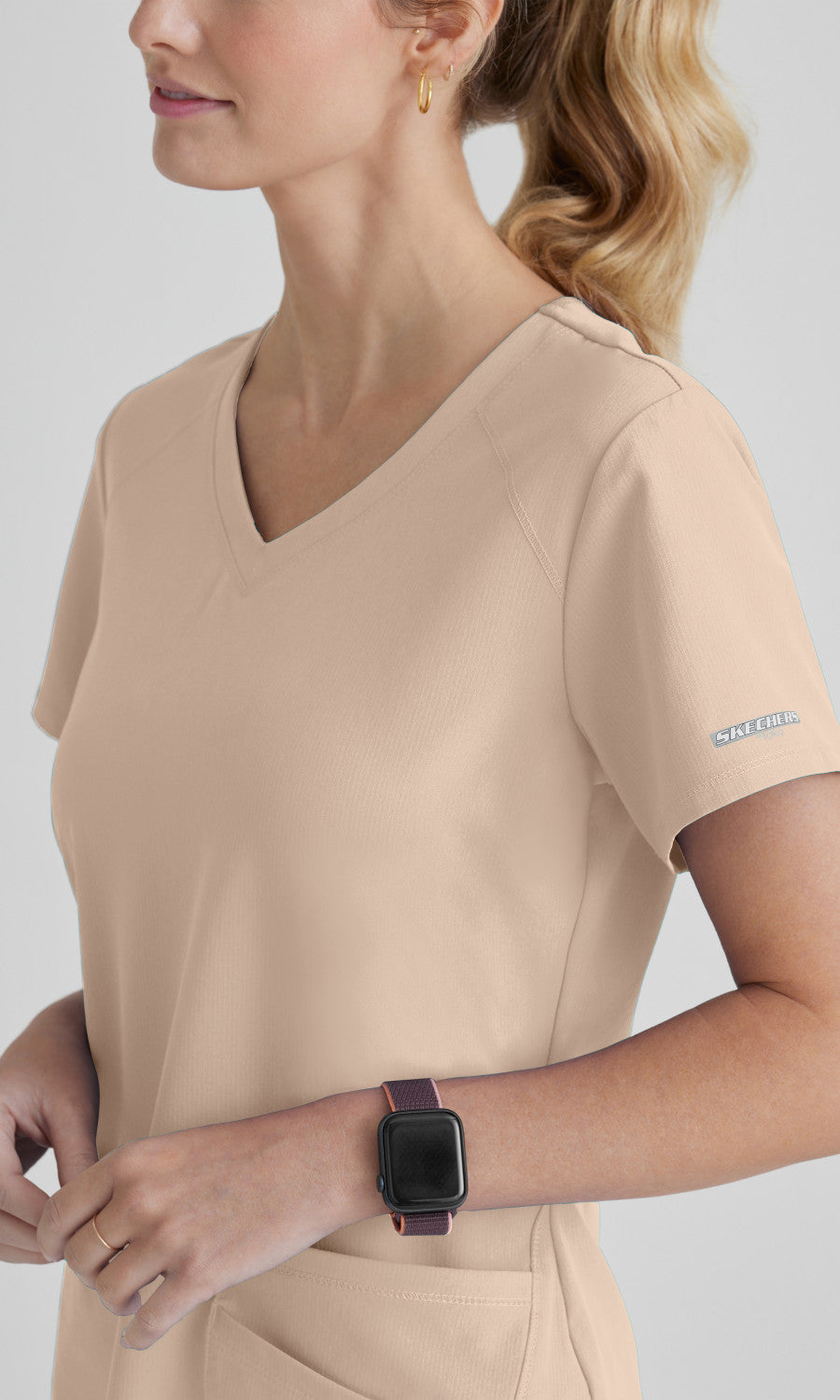 Skechers SK101 Breeze Scrub Top New Khaki