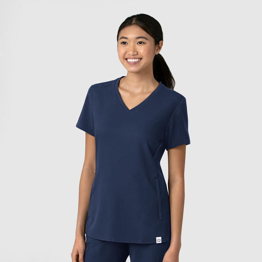 Thrive 6522 Flex-n-Reach V-Neck Scrub Top Navy