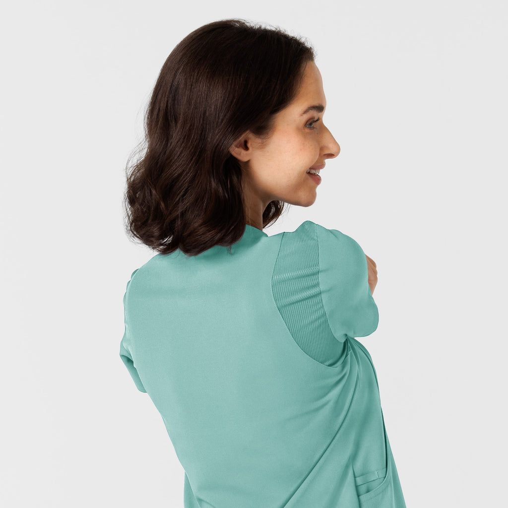 Nova 6432 Flex-n-Reach V-Neck Scrub Top Turquoise