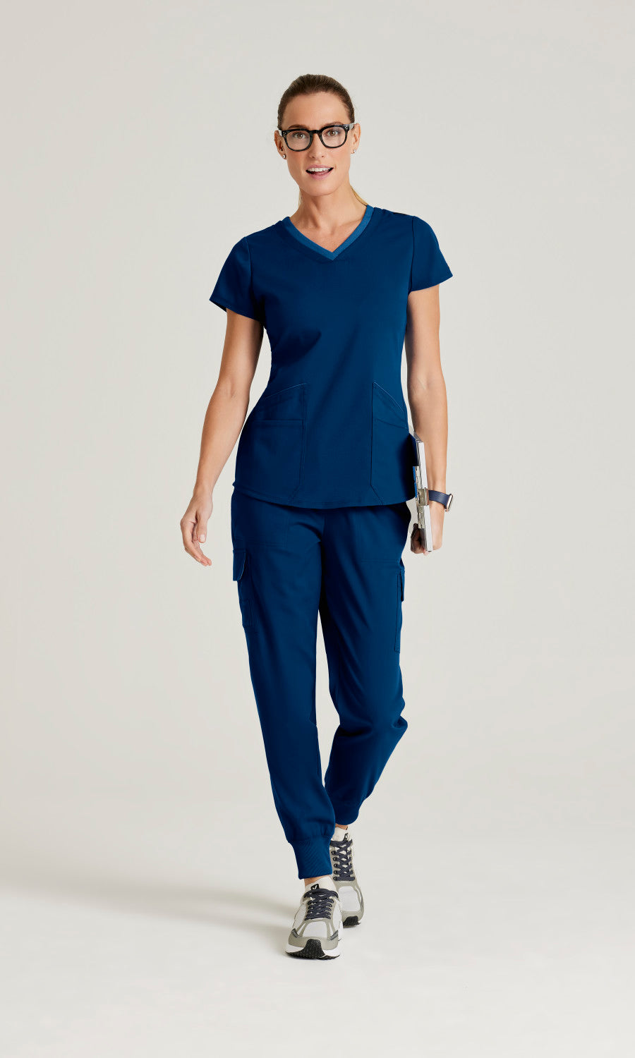 Grey's Anatomy Spandex Stretch GRSP639 Amelia Scrub Pants Indigo