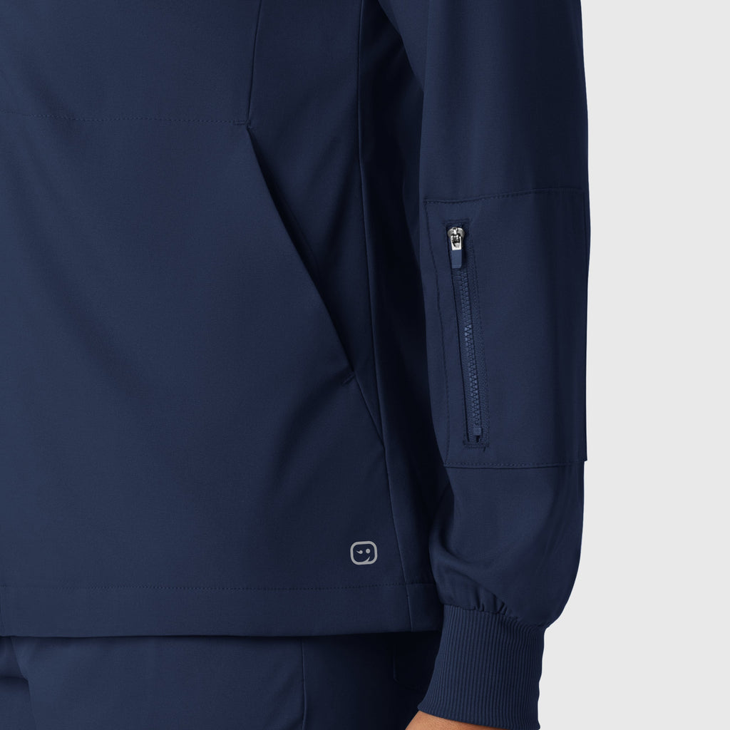 Boundless 8151 Warm Up Scrub Jacket Navy