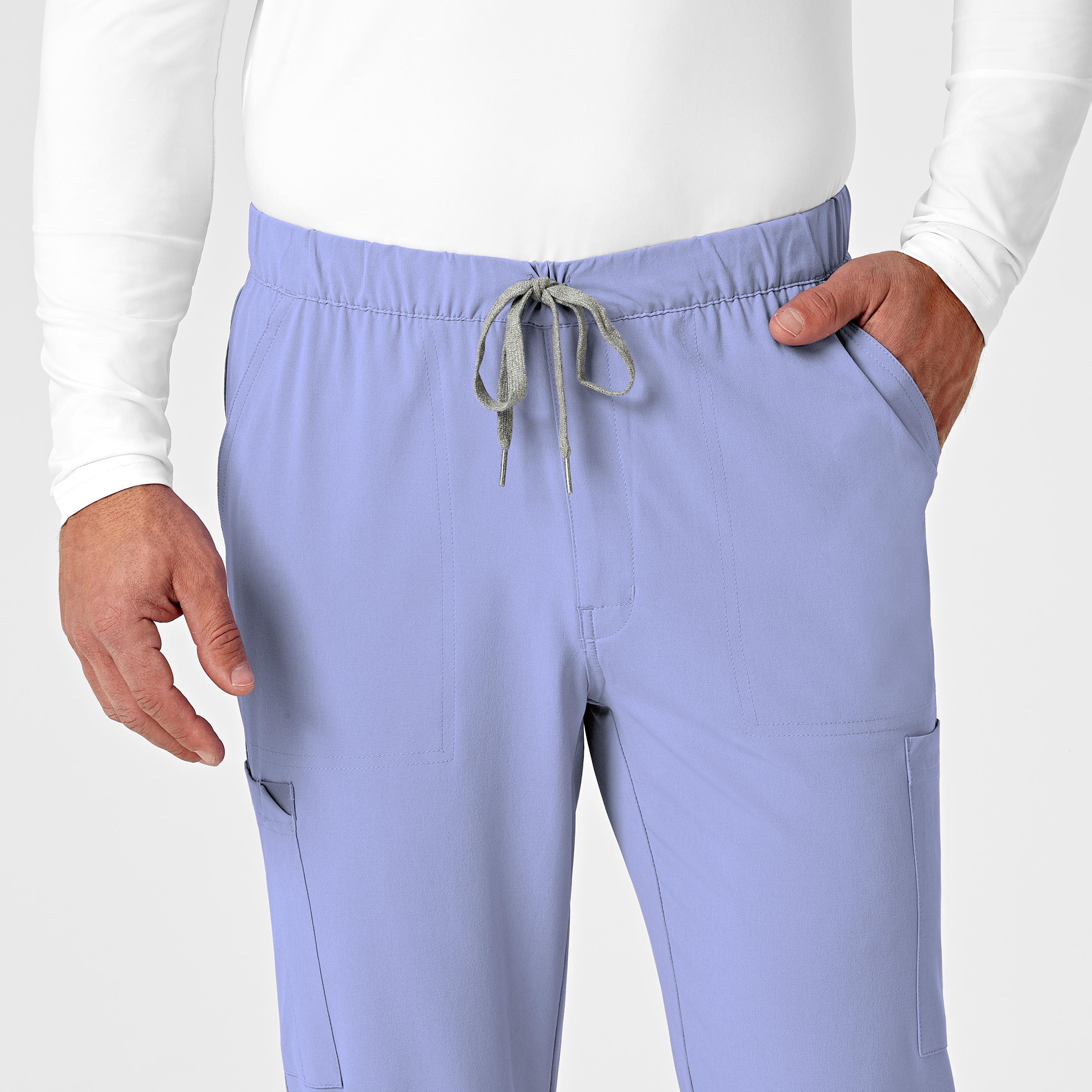 RENEW 5034 Men's Jogger Scrub Pants Ceil Blue