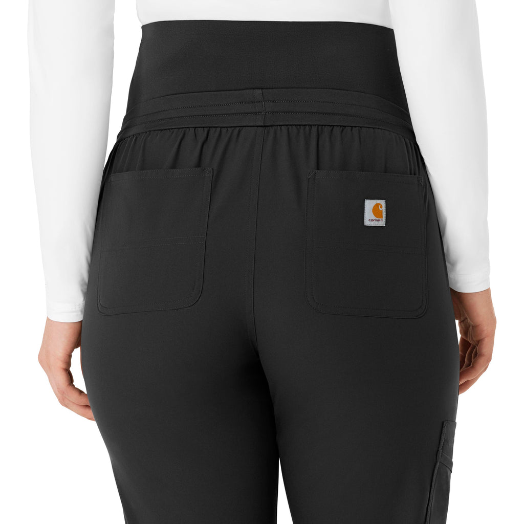 Force Essentials C54113 Maternity Jogger Scrub Pants Black