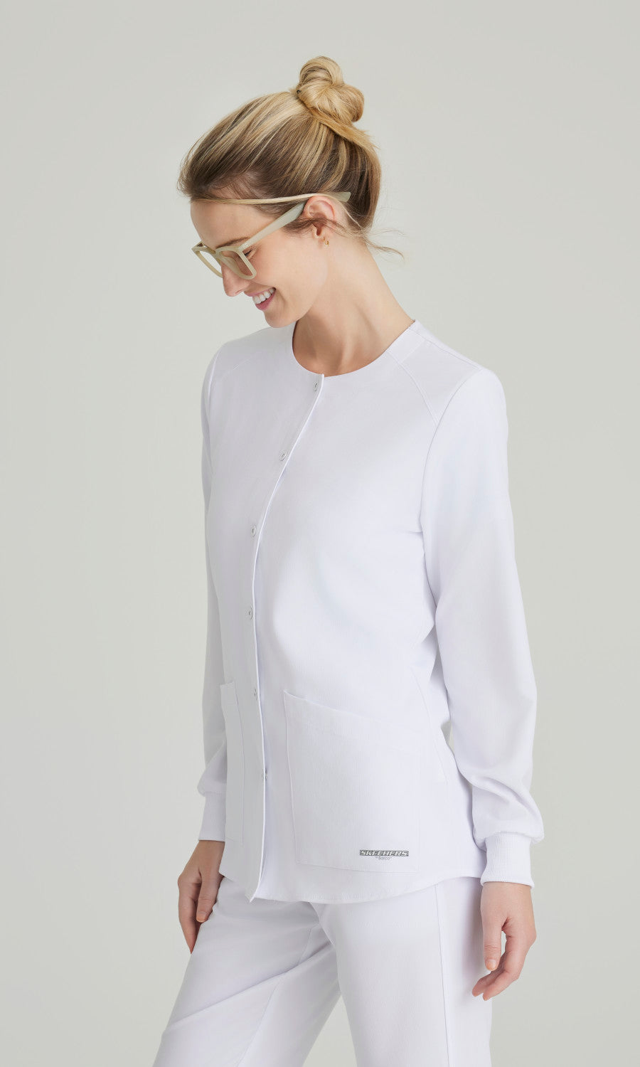 Skechers SK401 Stability Scrub Jacket White