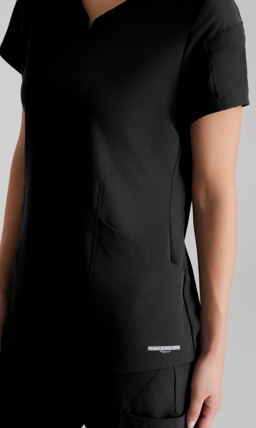 Skechers Vitality SKT225 Aura Scrub Top Black