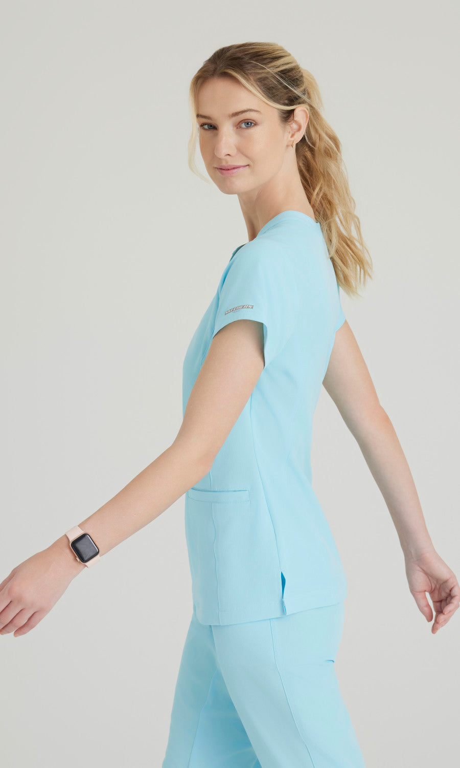 Skechers SKT259 Coast Scrub Top Poolside Blue