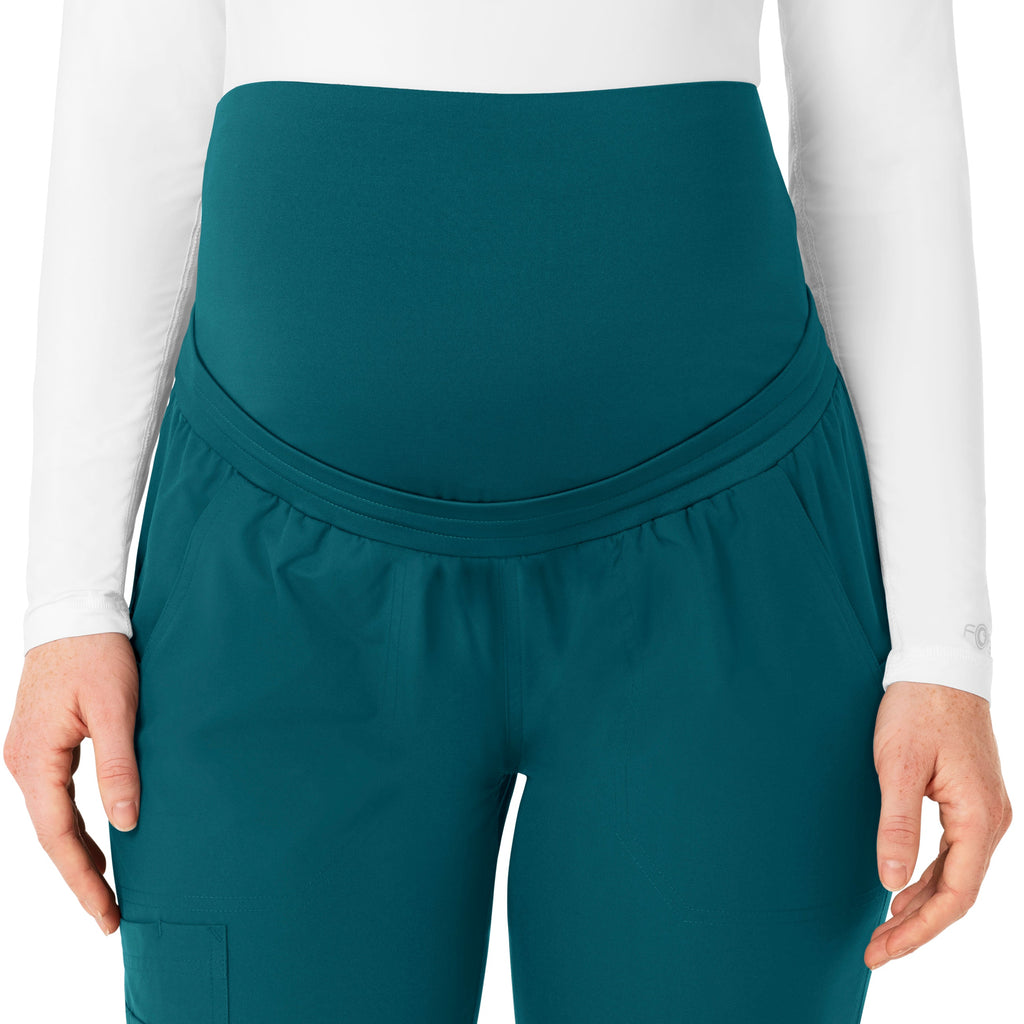 Force Essentials C54113 Maternity Jogger Scrub Pants Caribbean