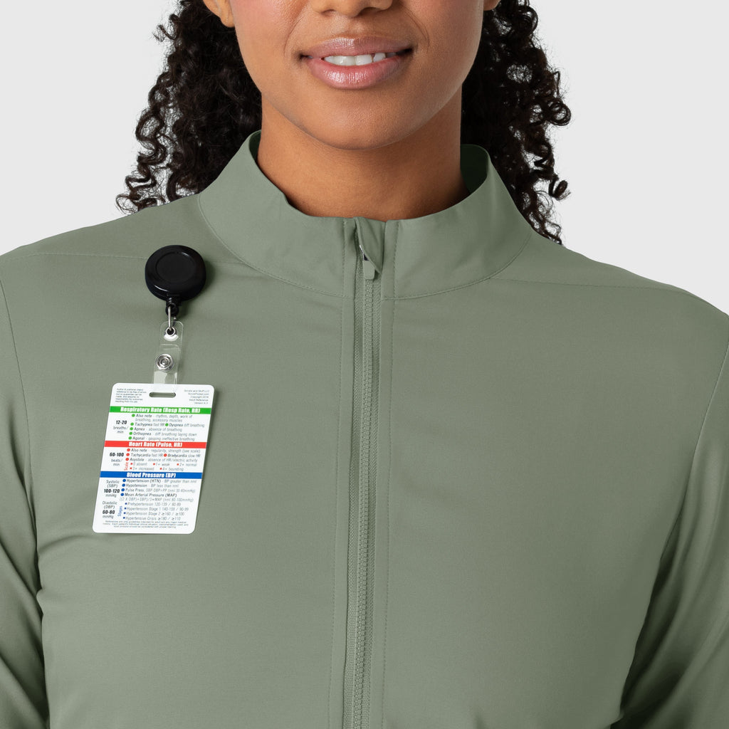 Boundless 8151 Warm Up Scrub Jacket Sage
