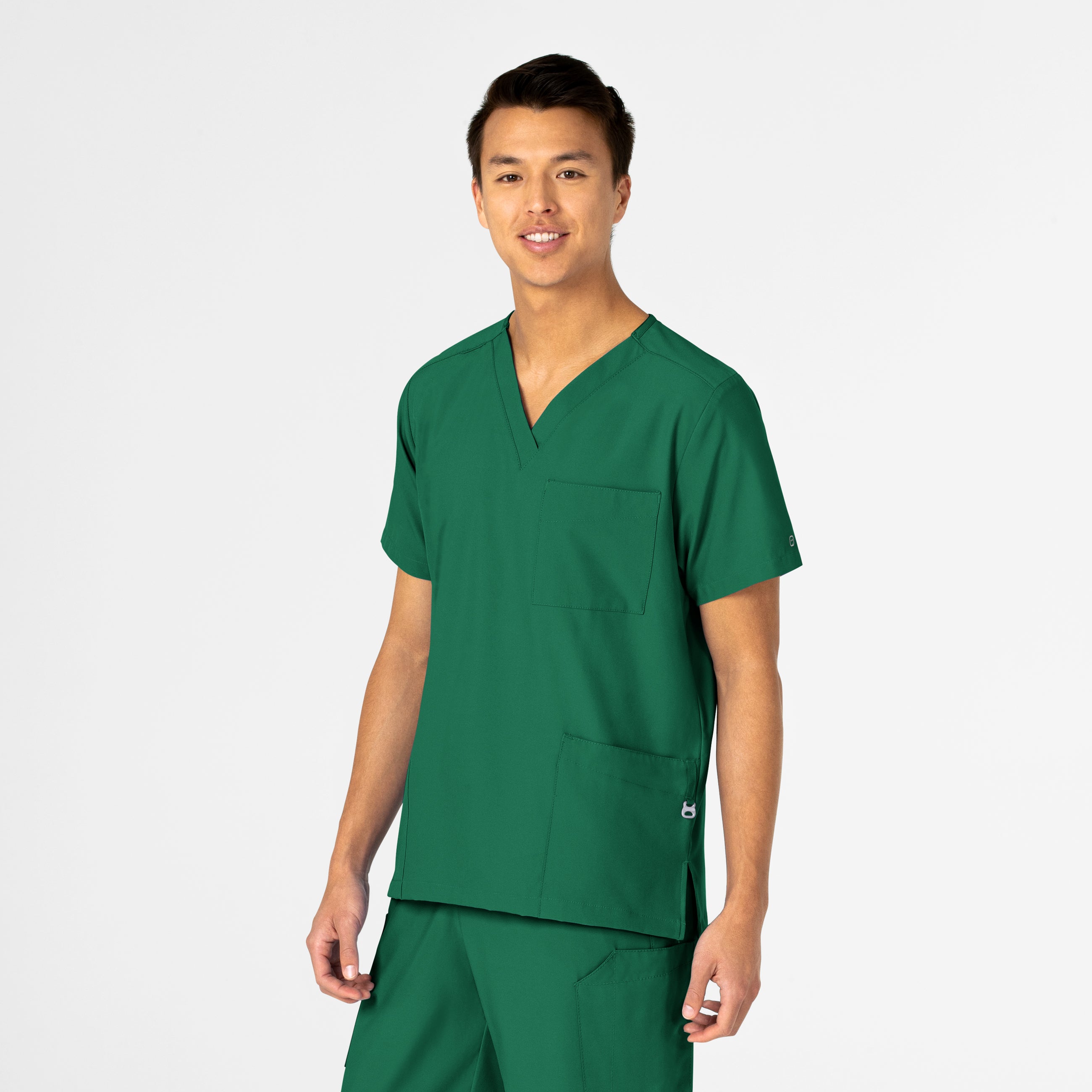 W123 6855 Unisex 4 Pocket Utility Scrub Top Hunter