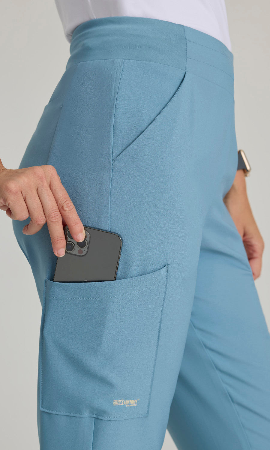 Grey's Anatomy Evolve GSSP651 Flight Scrub Pants Ocean Mist