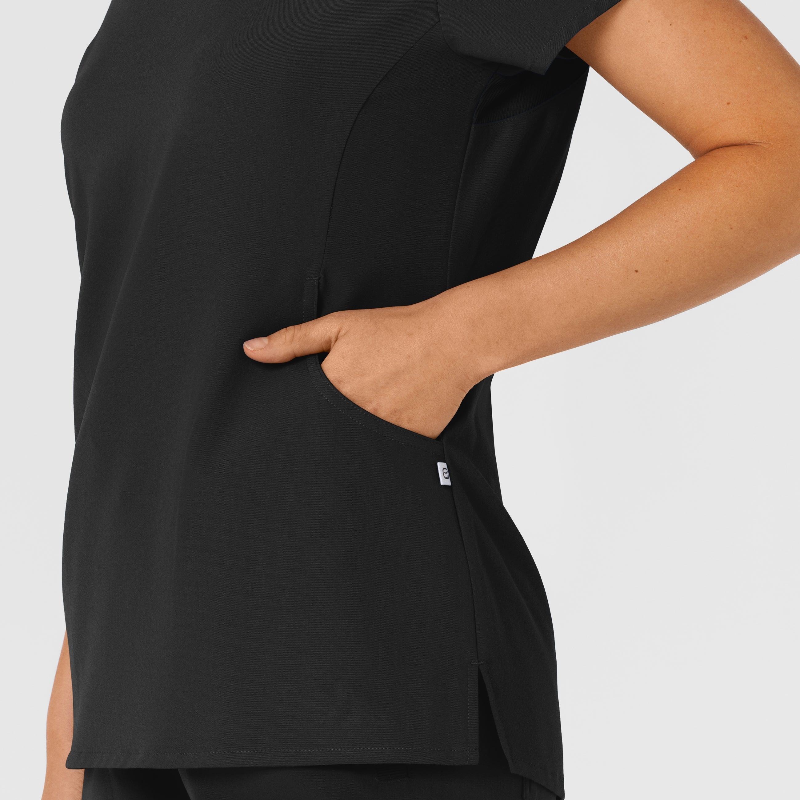 Nova 6432 Flex-n-Reach V-Neck Scrub Top Black