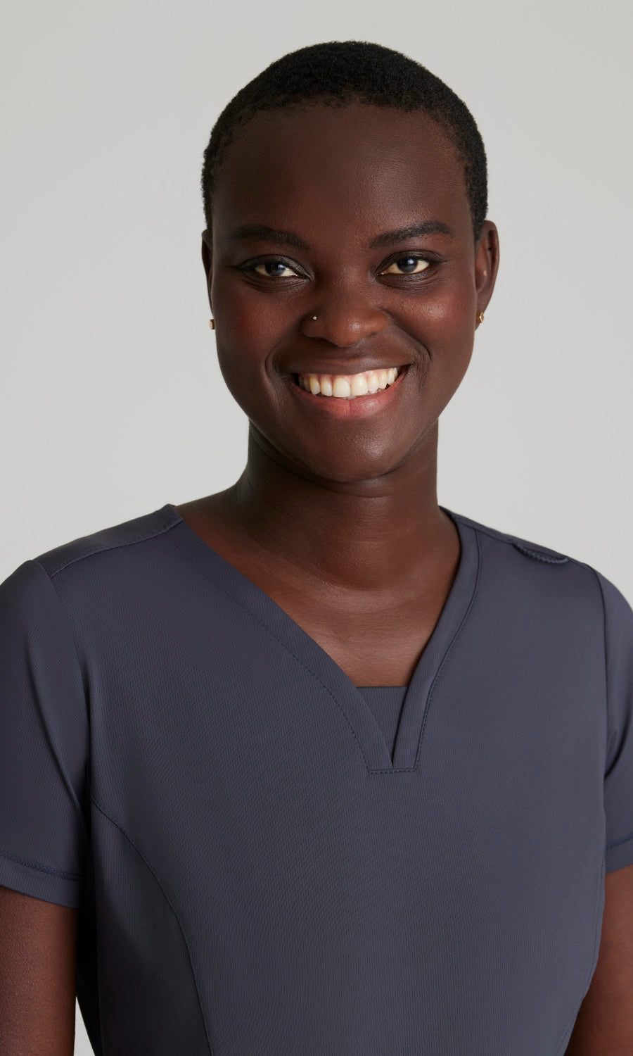 Skechers Slip-Ins Knits SKT220 Serene Knit Scrub Top Pewter