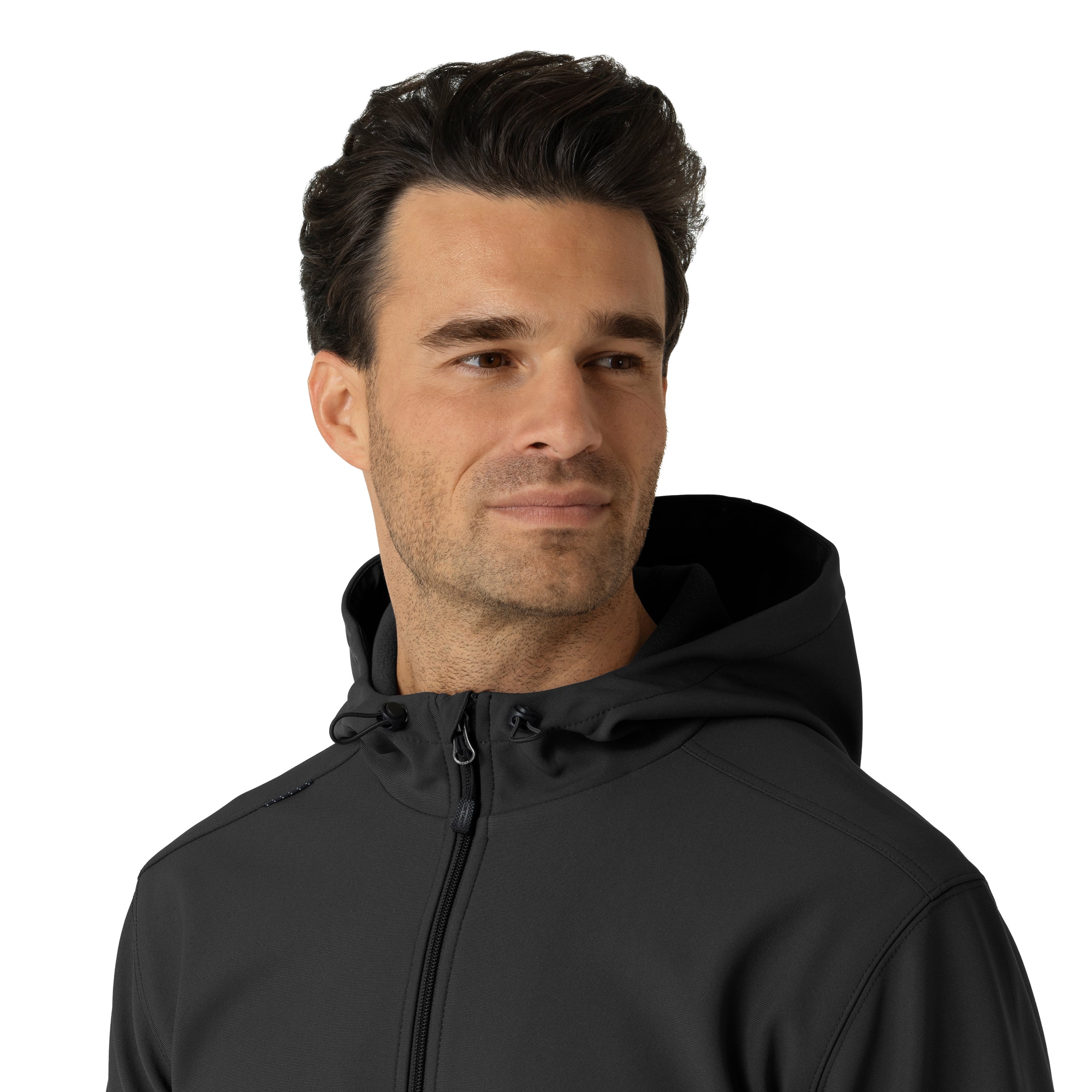 Layers C84023 Men's Bonded Fleece Hoodie Black
