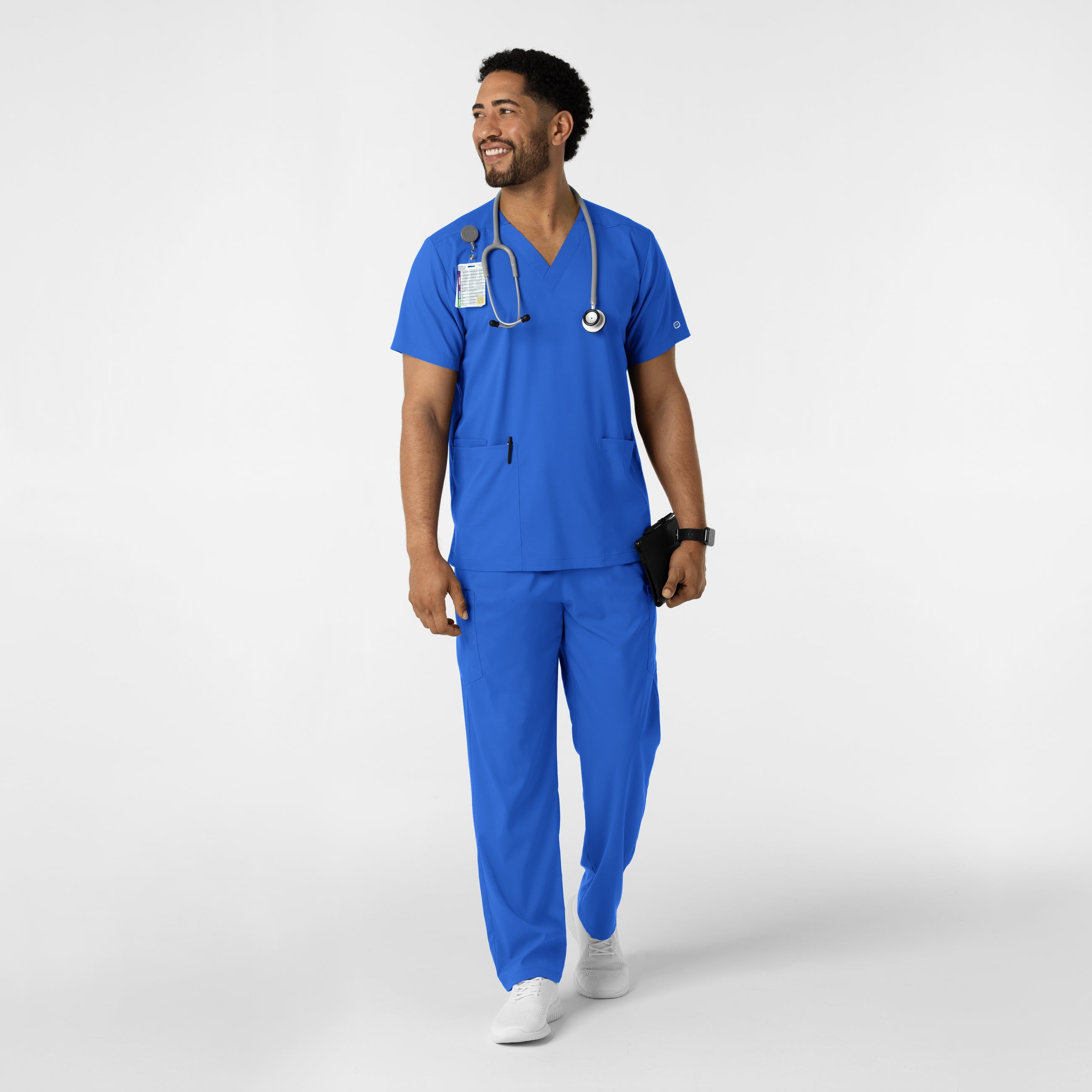 Boundless 6051 Unisex V-Neck Scrub Top Royal