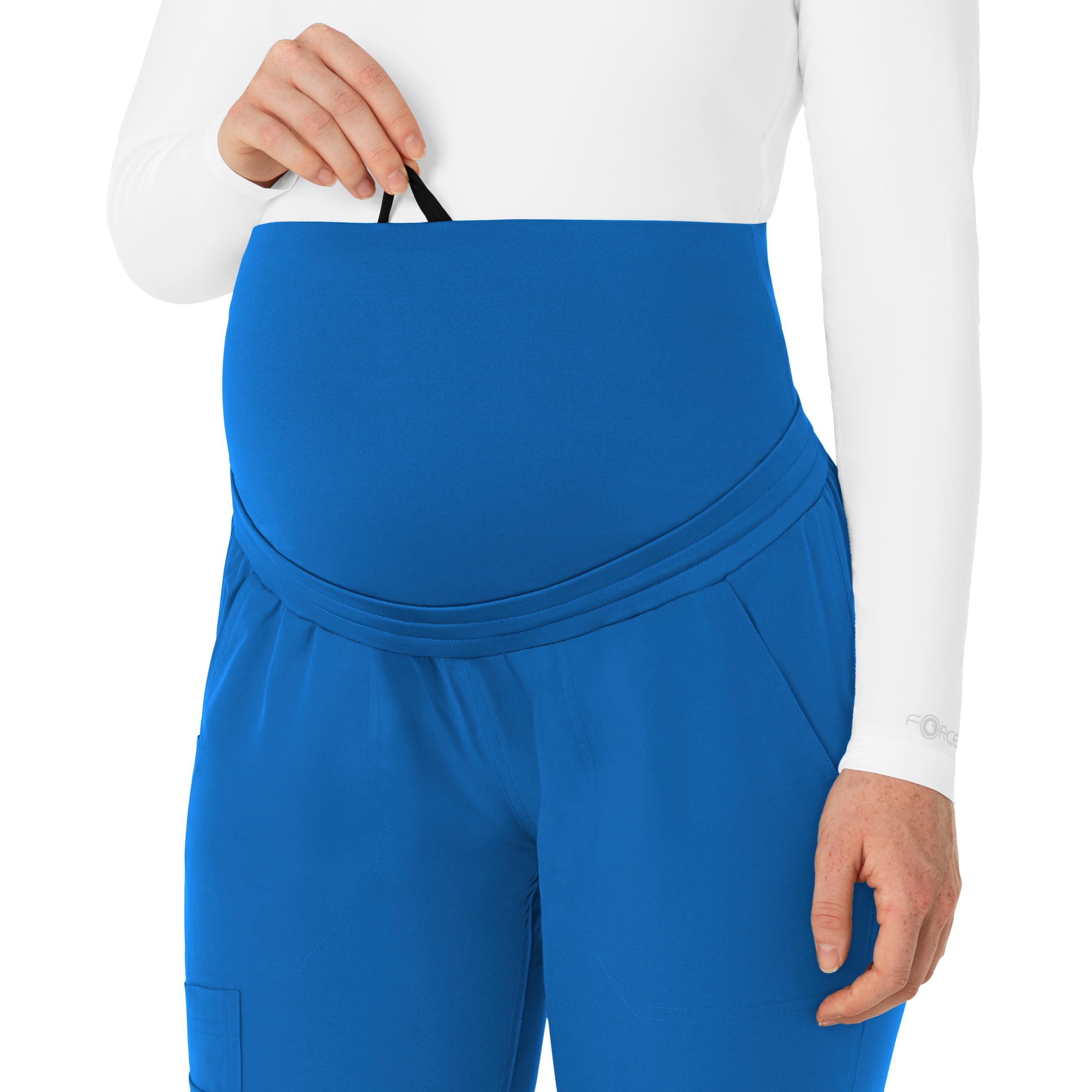 Force Essentials C54113 Maternity Jogger Scrub Pants Royal