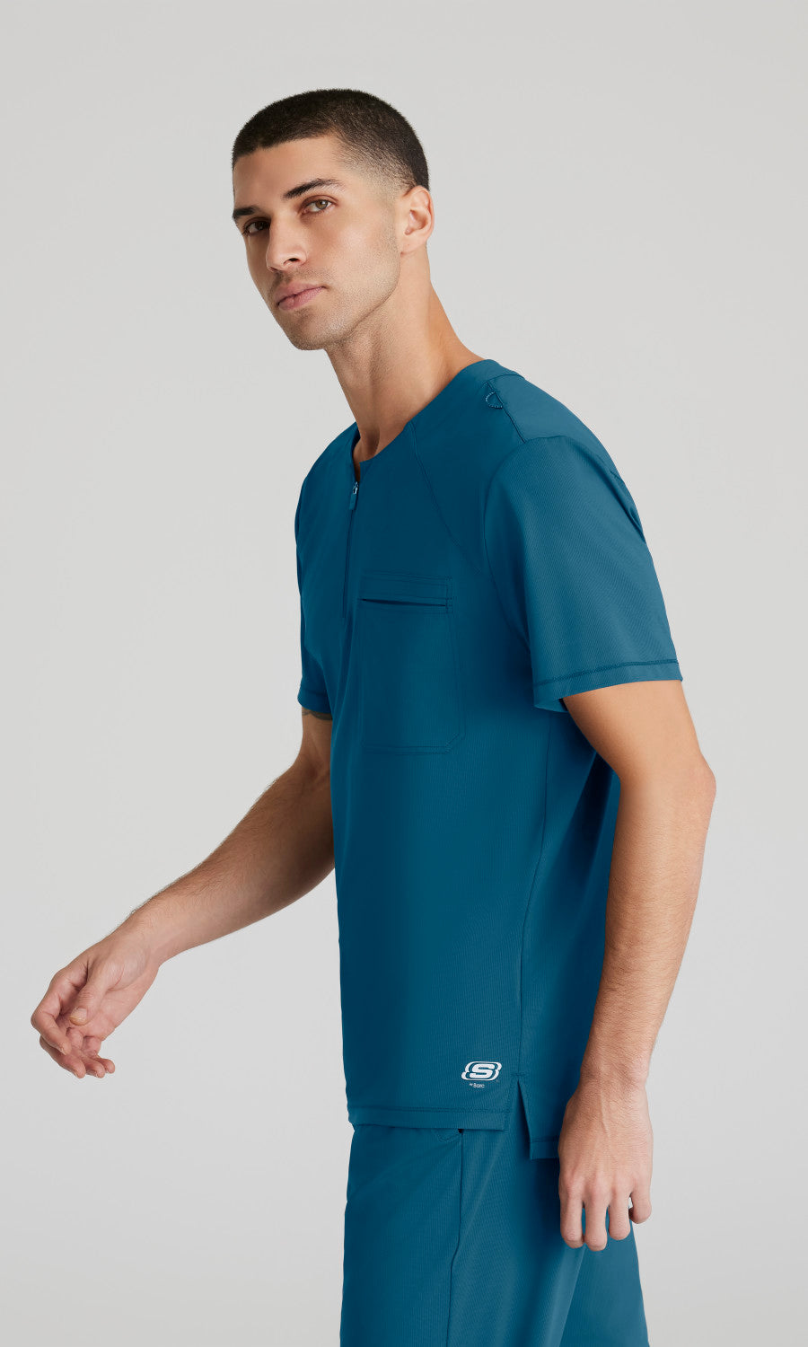 Skechers Slip-Ins Knits SKT229 Flex Knit Scrub Top Bahama