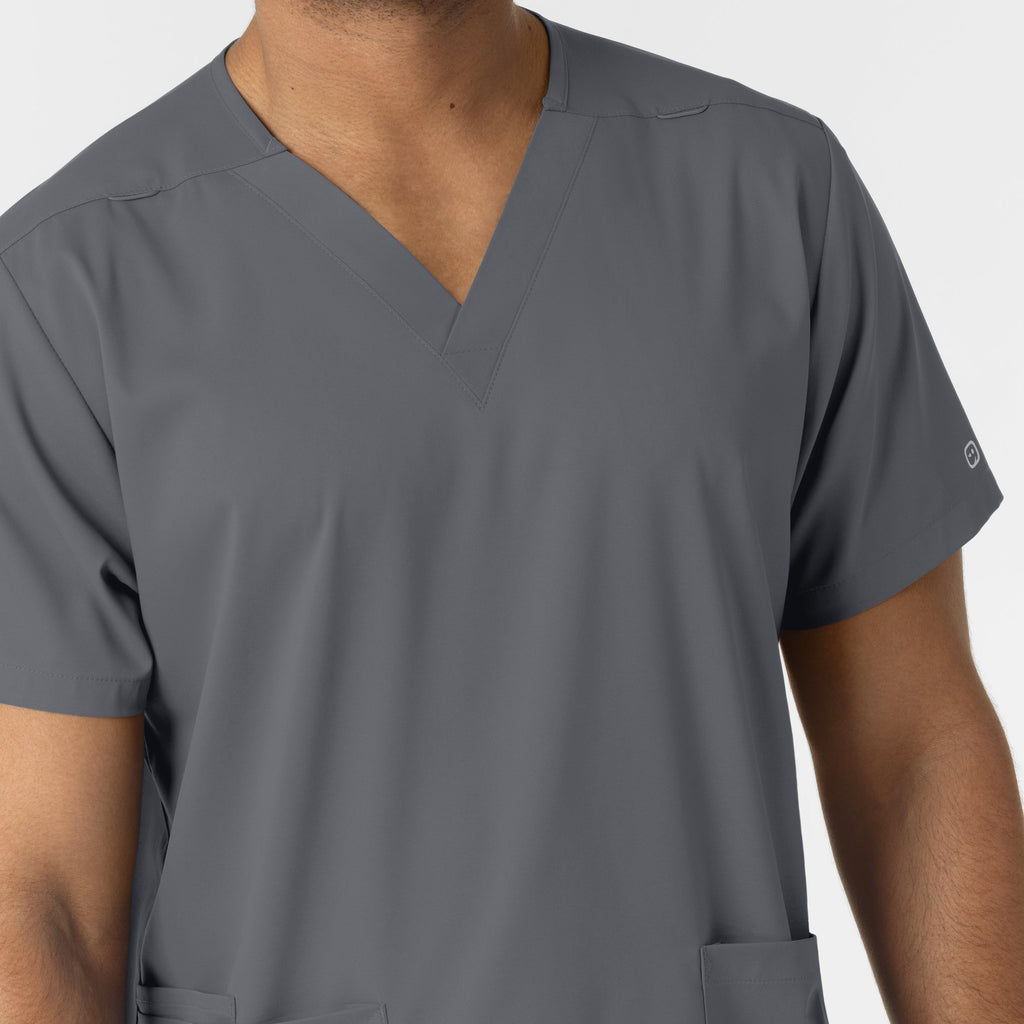 Boundless 6051 Unisex V-Neck Scrub Top Pewter