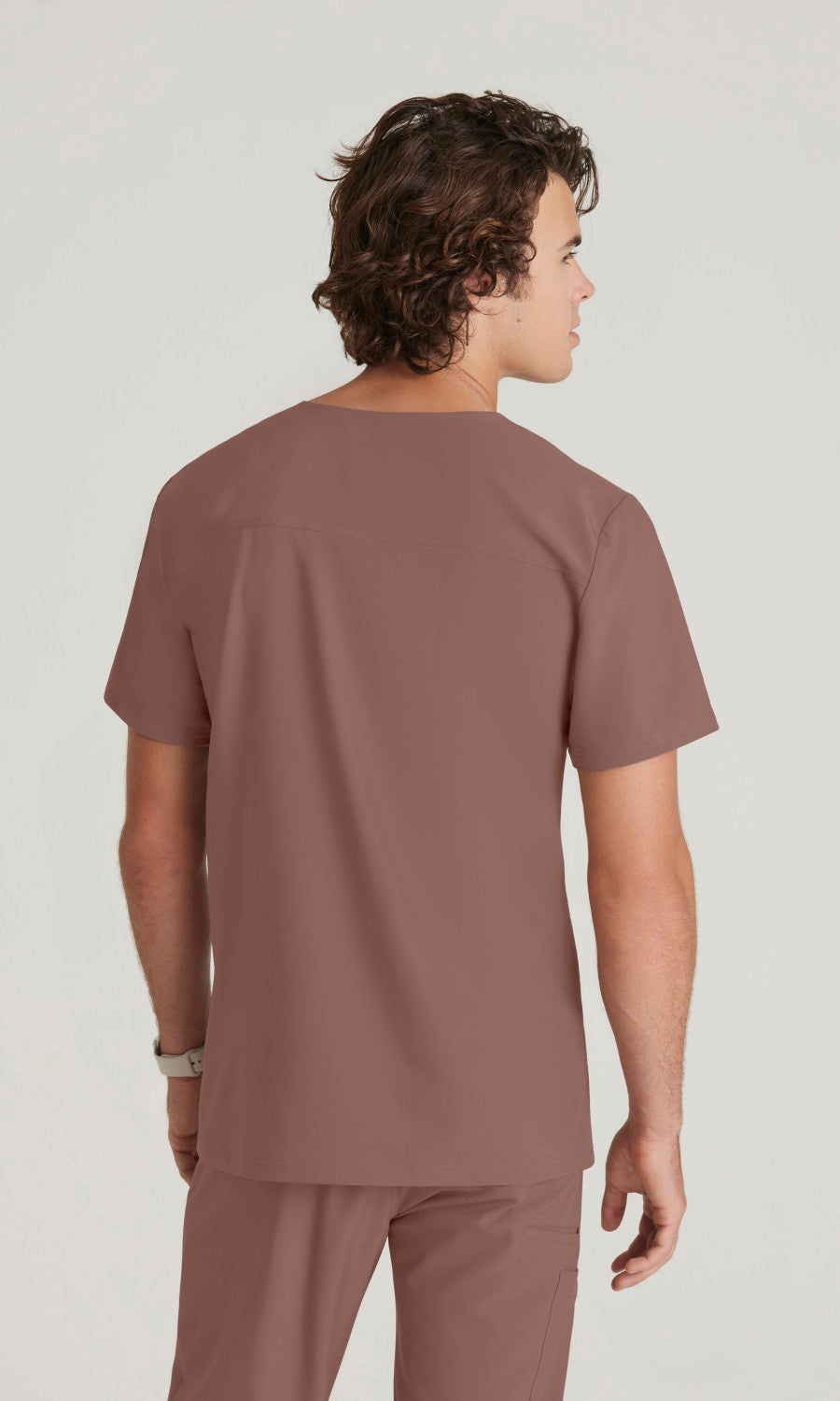 Grey's Anatomy Evolve GSST179 Journey Scrub Top Driftwood