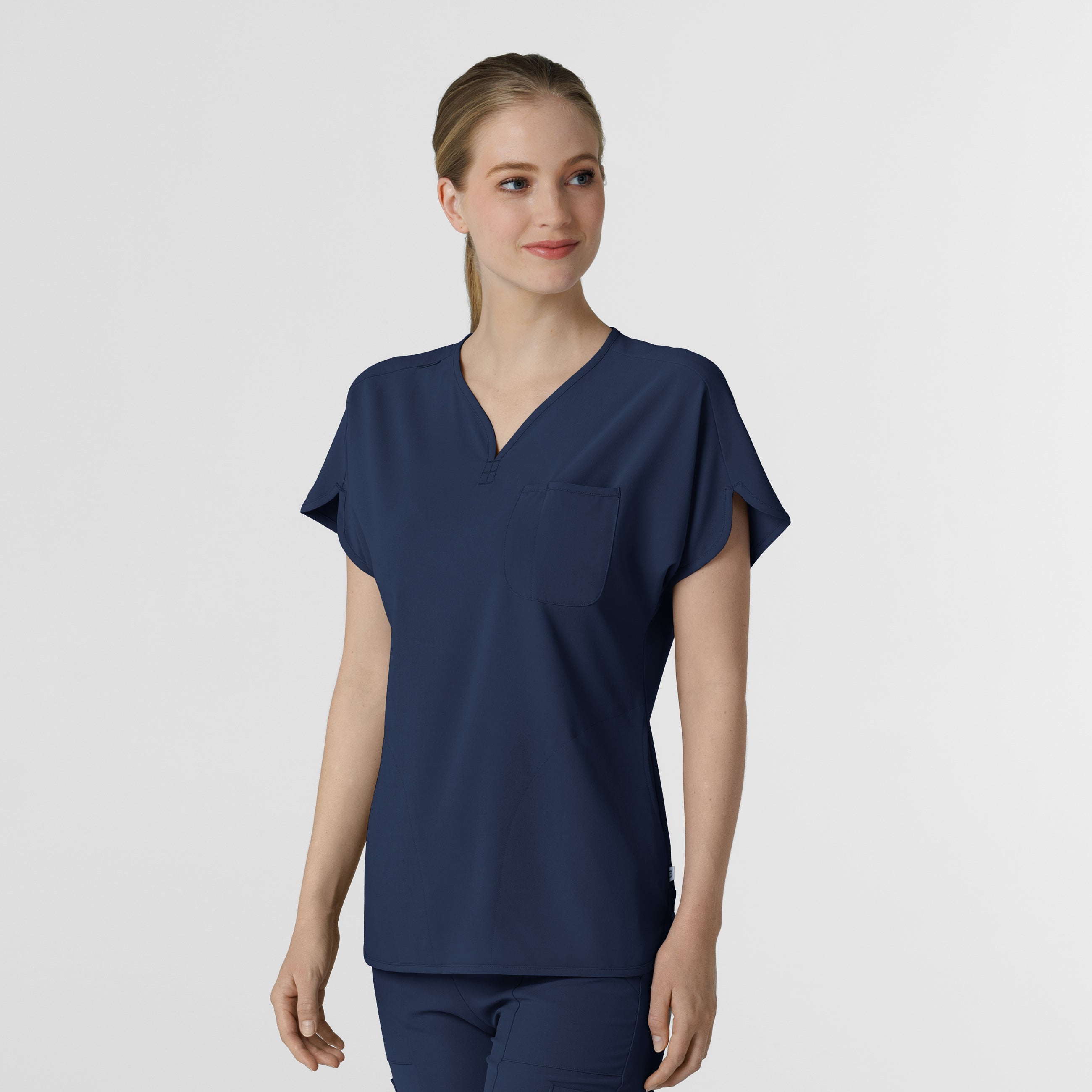 RENEW 6634 Dolman Scrub Top Navy