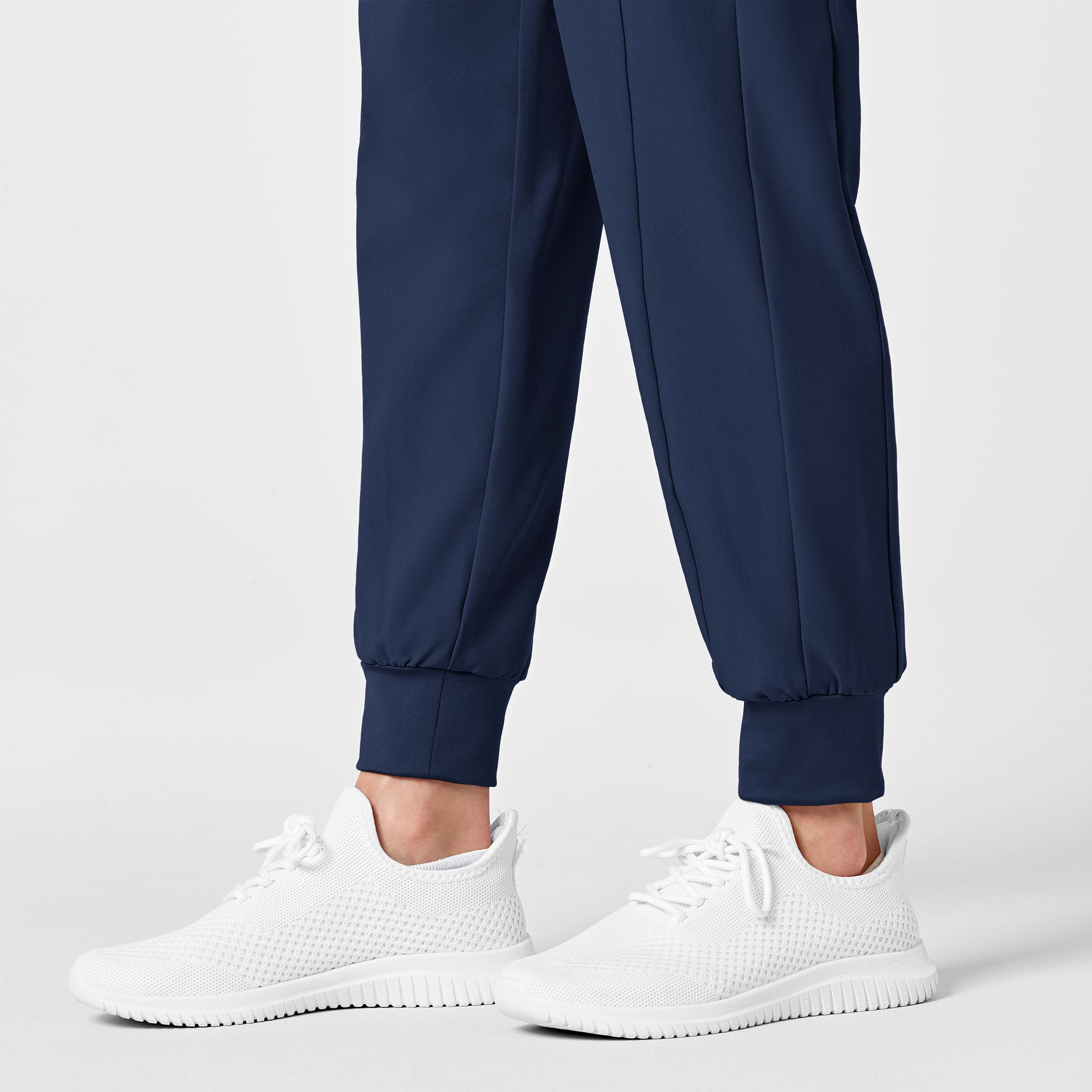 W123 5455 Maternity Jogger Scrub Pants Navy