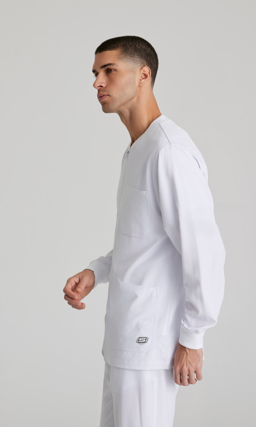 Skechers SK0408 Structure Scrub Jacket White