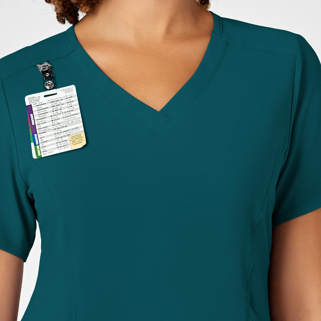 RENEW 6134 V-Neck Scrub Top Caribbean Blue