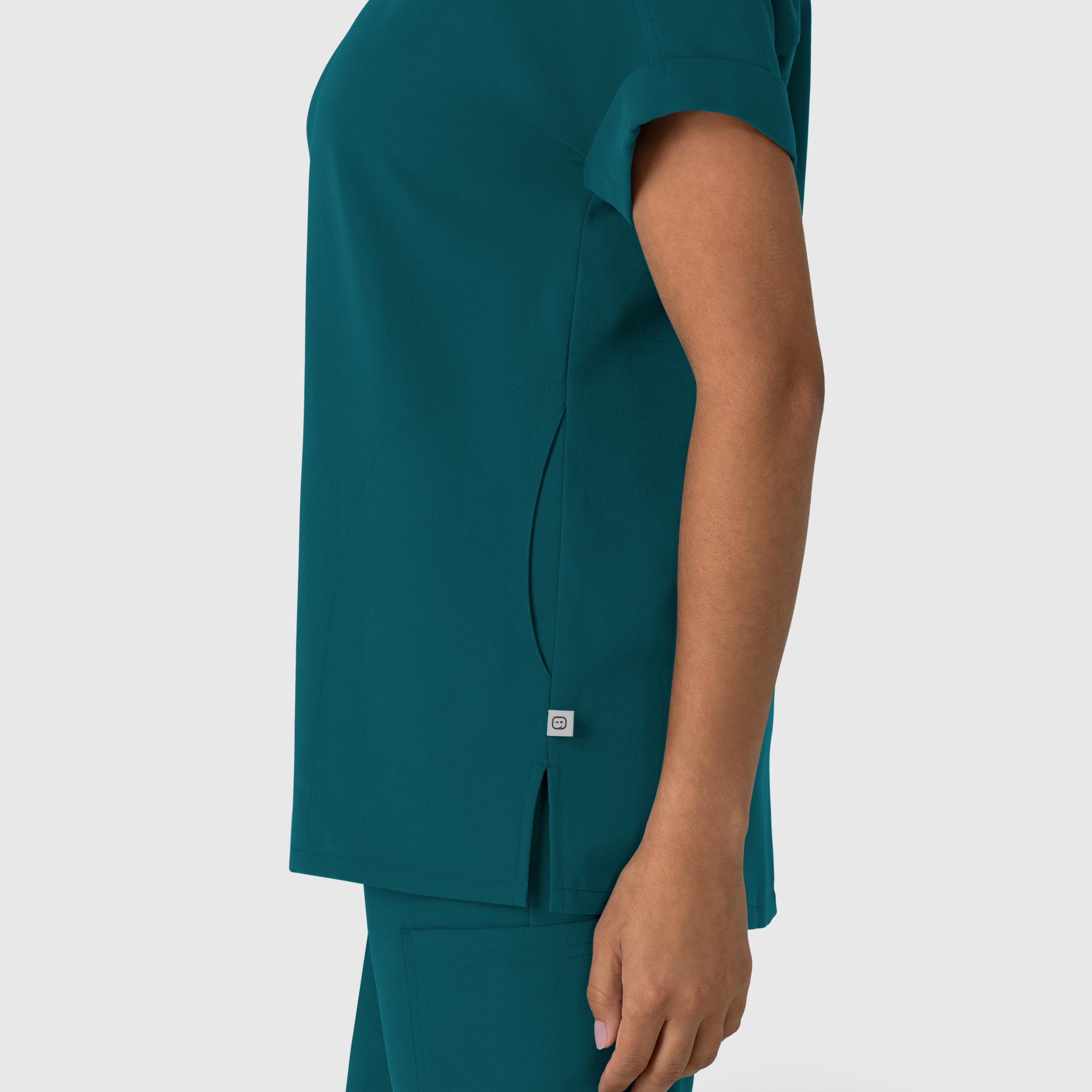 Nova 6232 Drop Shoulder Boxy Scrub Top Caribbean