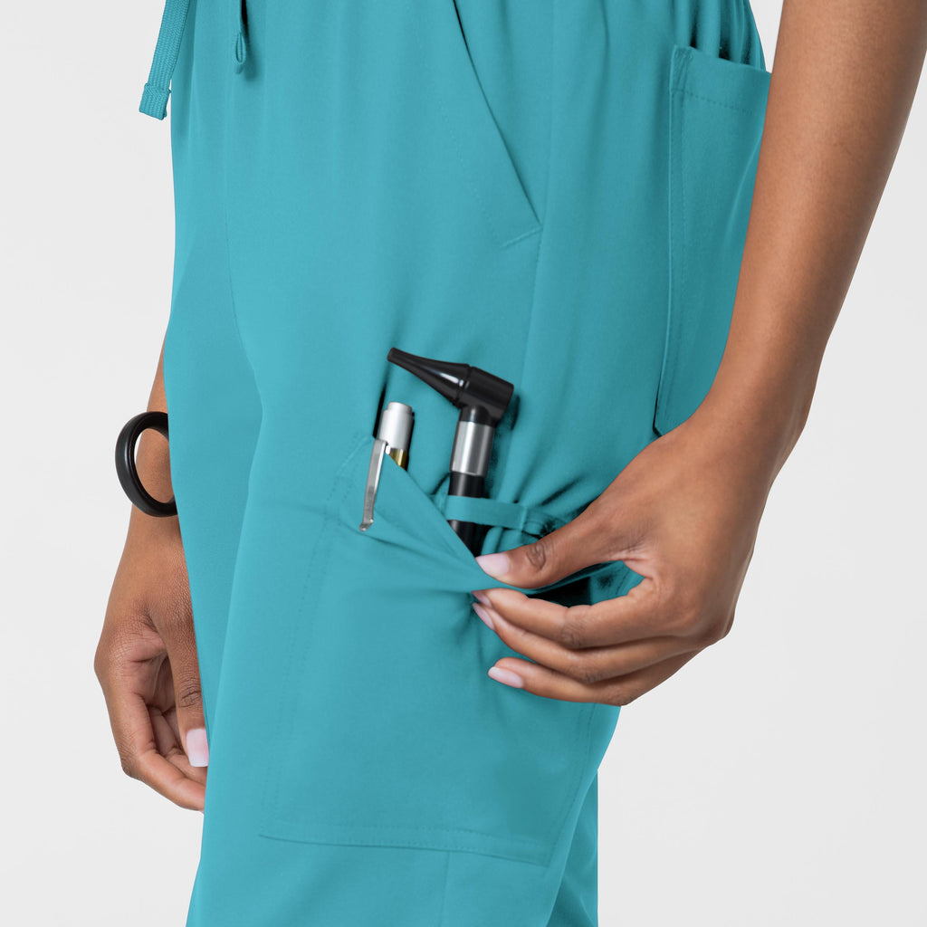 Thrive 5122 Cargo Jogger Scrub Pants Teal Blue