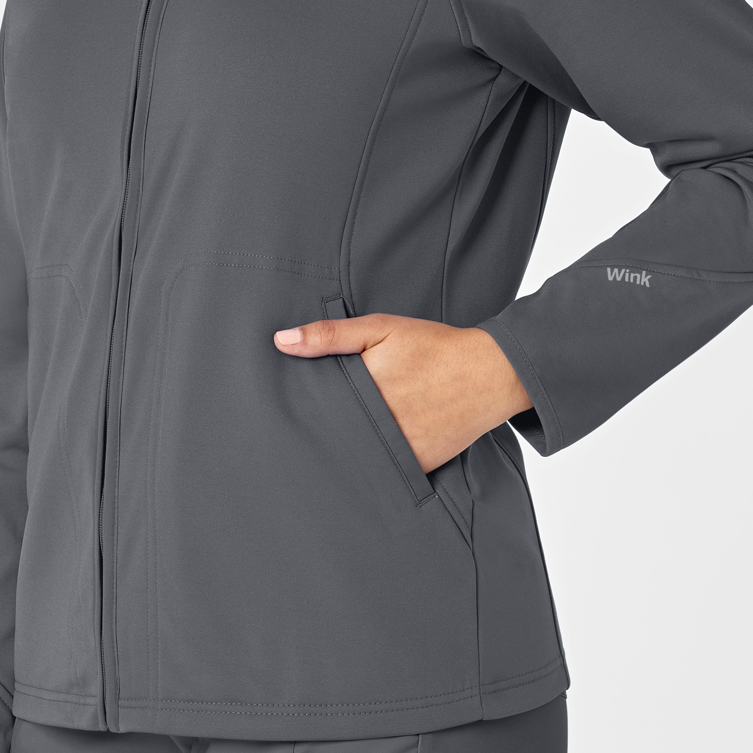 Layers 8209 Fleece Full Zip Jacket Pewter
