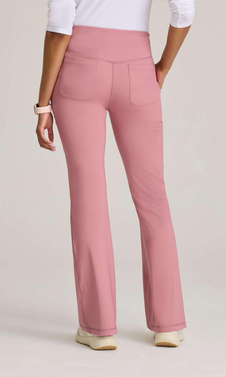 Grey's Anatomy Knits GRSP684 Swift Knit Scrub Pants Canyon Pink