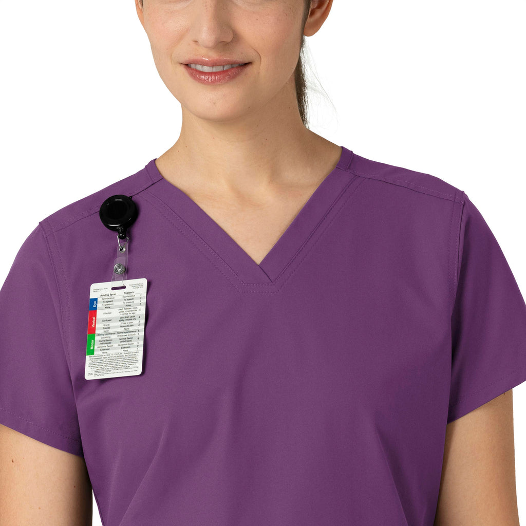 Force Essentials C12113 V-Neck Scrub Top Eggplant