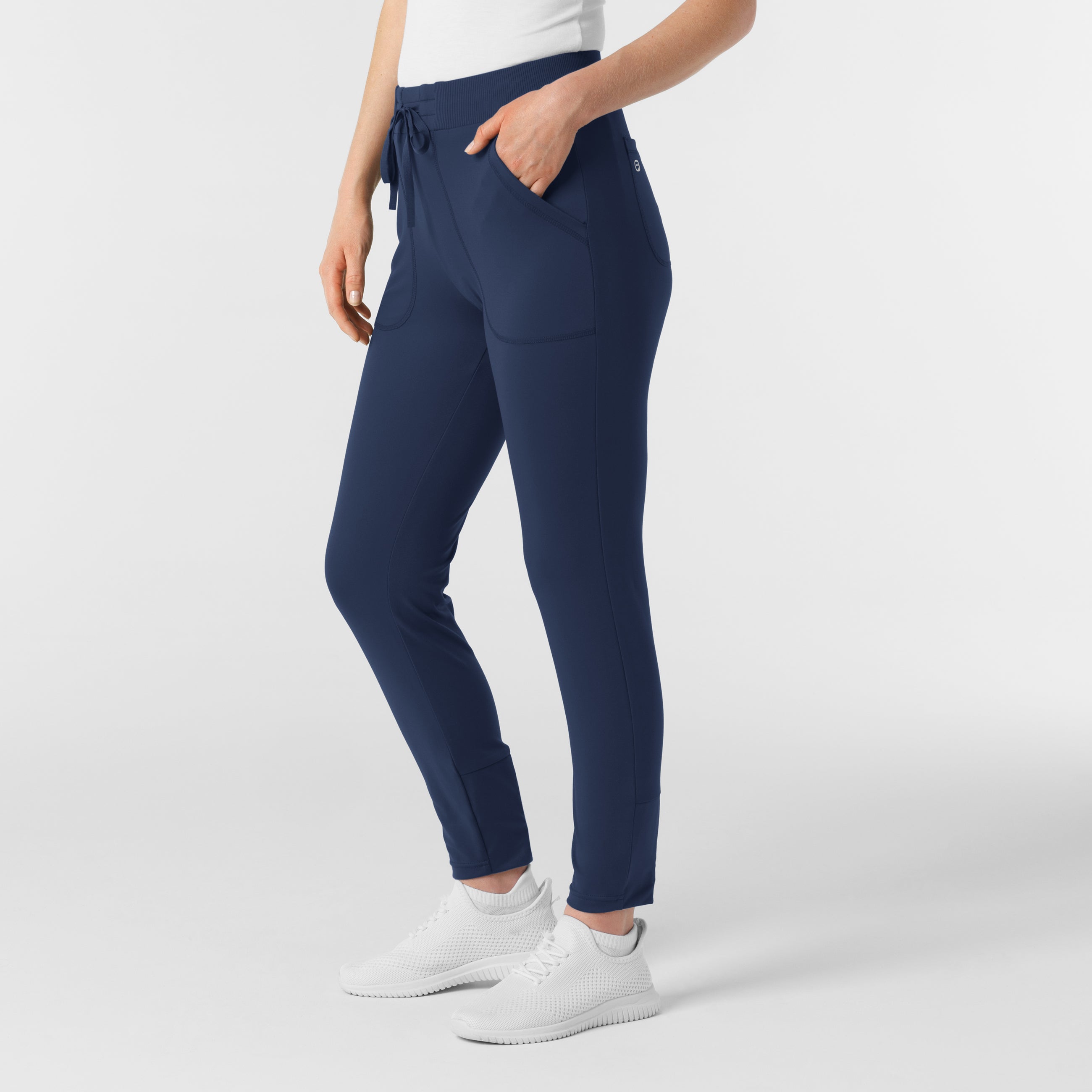 RENEW 5259 Knit Track Scrub Pants Navy