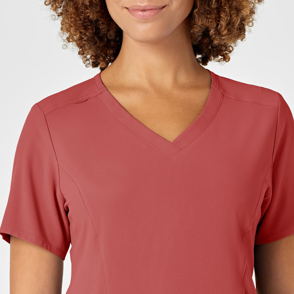 RENEW 6134 V-Neck Scrub Top Mineral Red