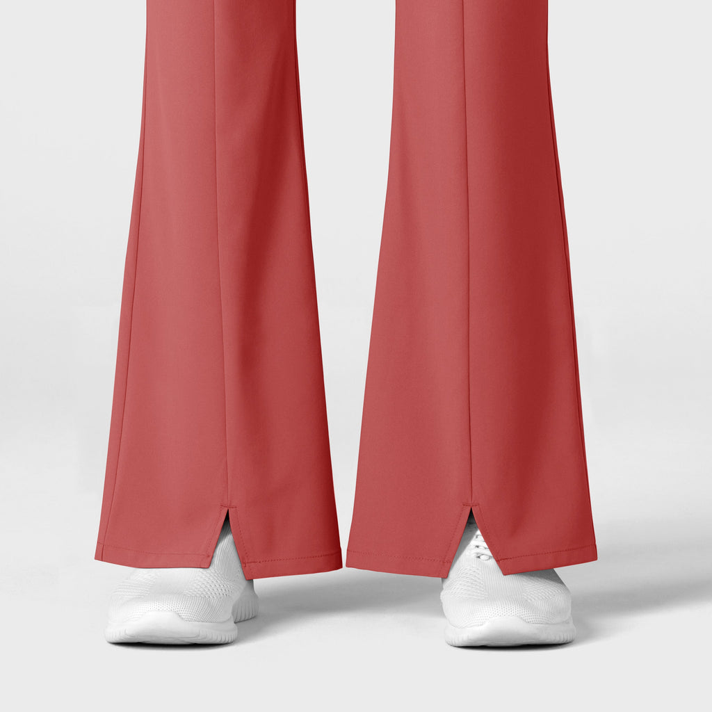 RENEW 5534 Cargo Flare Scrub Pants Mineral Red